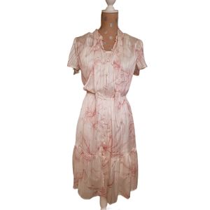 Liz Claiborne flutter sleeve floral dress